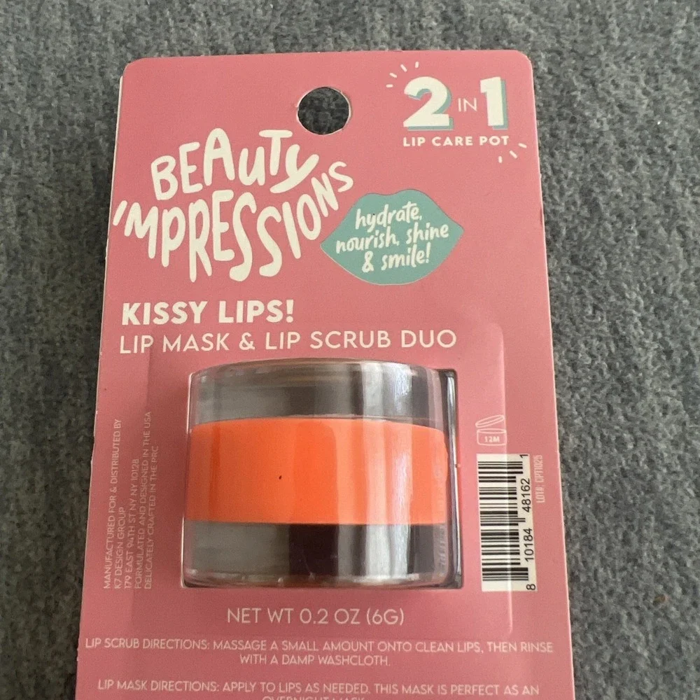 Beauty Impressions Kissy Lips Mask & Scrub Duo Viral TikTok Hydrating Aloe New